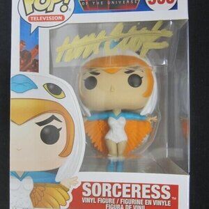 Tom Cook signed Funko Pop! Vinyl: Masters of the Universe - Sorceress #993 w/COA